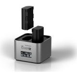 Hähnel ProCube2 - Professionel dobbelt oplader til Canon DSLR-batterier
