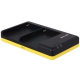 Dobbeltoplader til to batterier Sony NP-FM500H