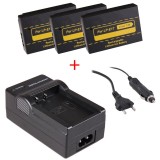 3 stk kamerabatterier LP-E17 til Canon + oplader