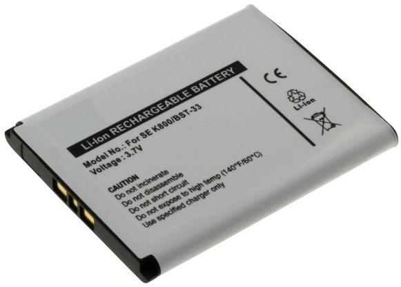 Il tyve Såvel Batteri til bl.a. Sony Ericsson K800, V800, W900 (BST-33) hos batteries -online.dk